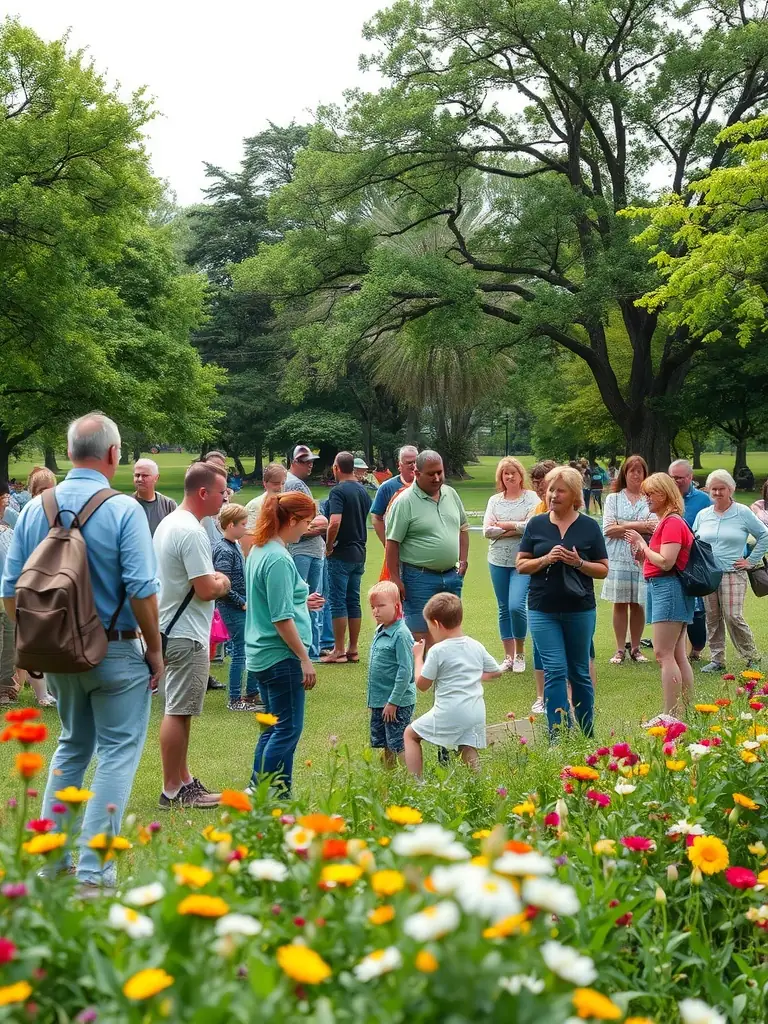 A photograph showcasing a community event focused on raising awareness about wildlife conservation, highlighting the organization's community engagement efforts.